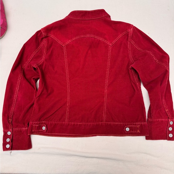 GAP | Red Corduroy Trucker Jacket | Vintage Western Vibe | 90’s-Y2K | XL - Picture 3 of 4